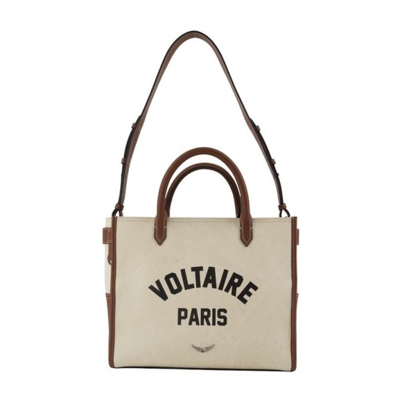 Zadig & Voltaire Angel Voltaire Shopping Bag - Cotton - Beige - NWT - Picture 1 of 2